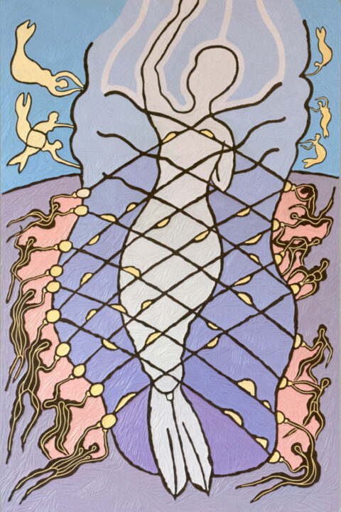 Material rationalists supressing a mermaid